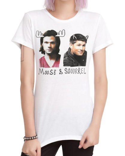 supernatural moose and squirrel shirt